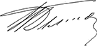 Подпис на д-р Thompson